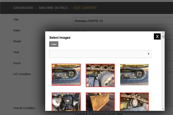 Editing website content