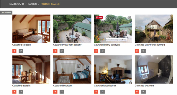 The editor image gallery